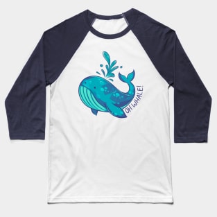 Oh Whale! (turquoise) Baseball T-Shirt